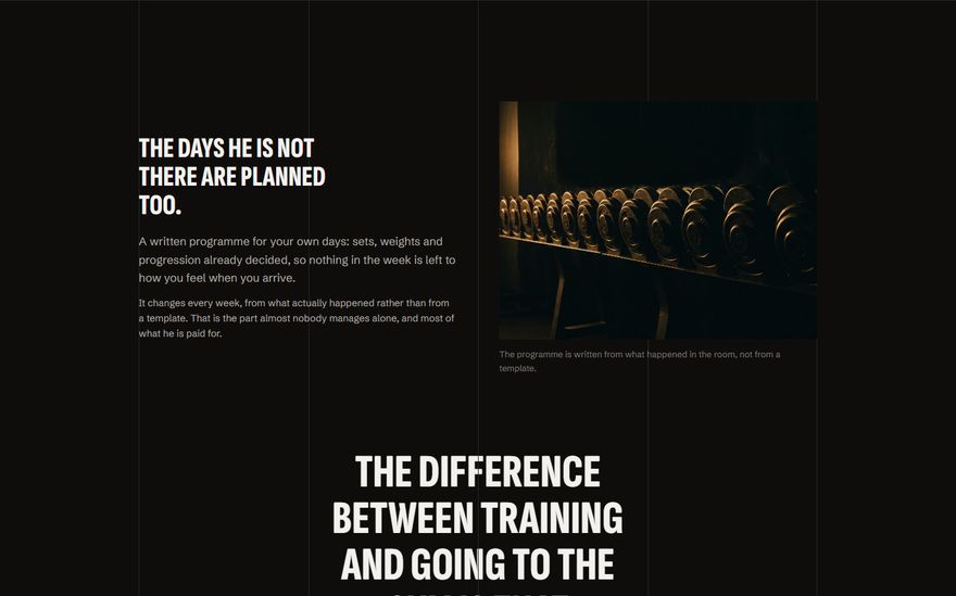 The built between-sessions section