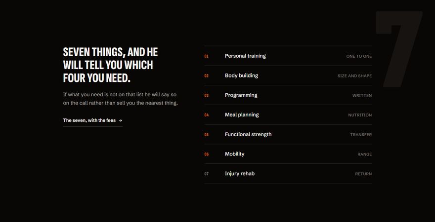 The built disciplines section